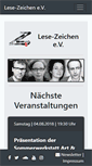 Mobile Screenshot of lesezeichen-ev.de